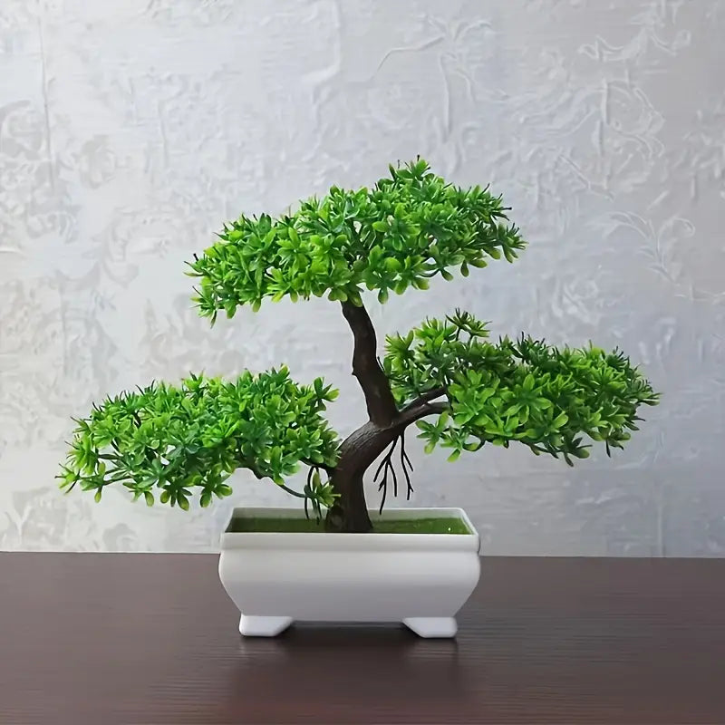 Artificial mini pine bonsai tree